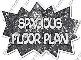Spacious Floor Plan Statement - Silver w/ Variants