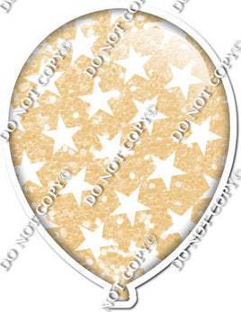Sparkle Champagne with Star Pattern Balloon