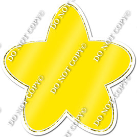 Rounded Flat Yellow Star