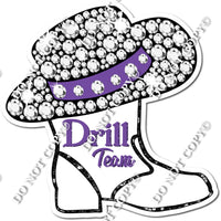 Drill Team Boots - Purple