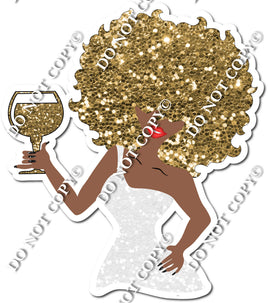 Dark Skin Tone Girl - White Dress