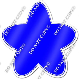Rounded Flat Blue Star