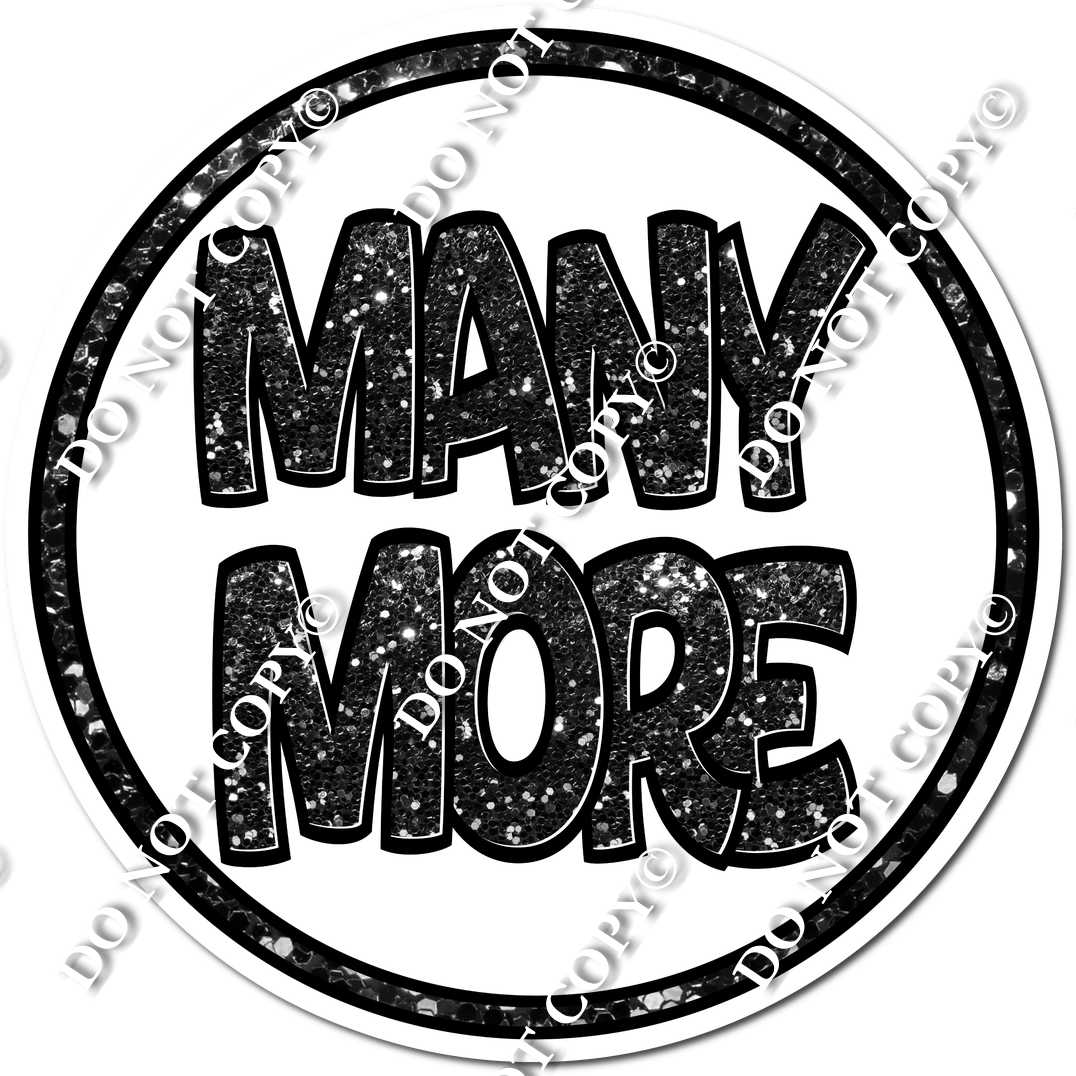 Black Many More Statement w/ Variant| Sign Swag USA