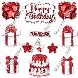12 pc Quick Sets #2 - White & Red Flair-hbd0350