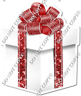 Sparkle - White & Red Present - Style 4