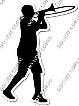 Marching Band - Trombone Silhouette