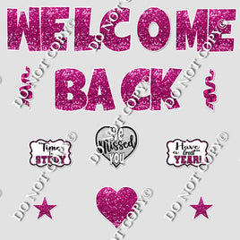 14 pc Hot Pink Swift Welcome Back Theme0564