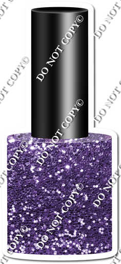 Sparkle Purple Nail Polish w/ Variant