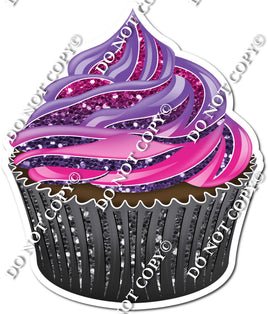 Chocolate Cupcake - Purple & Hot Pink Ombre w/ Variants