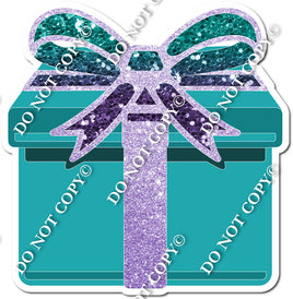 Teal, Purple Ombre Present