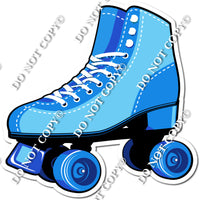 Blue & Baby Blue Roller Skates w/ Variants
