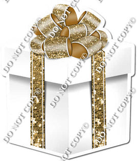 Sparkle - White & Gold Present - Style 4
