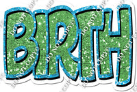 Lime & Caribbean Sparkle Birth Statements w/ Variant