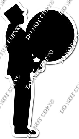 Marching Band - Bass Drum Silhouette