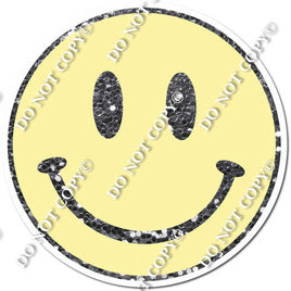 Sparkle Silver & Champagne Smiley Face w/ Variants