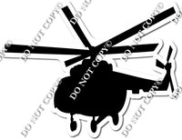 Helicopter Silhouette w/ Variants