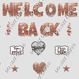 14 pc Rose Gold Swift Welcome Back Theme0573