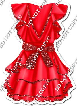 Red Dress with Red Bow w/ Variant