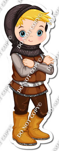 Light Skin Tone Medieval Boy w/ Variant