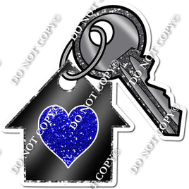 Blue Keychain, Silver Key w/ Variants