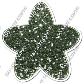 Rounded Sparkle Sage Star