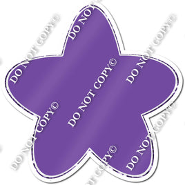 Rounded Flat Purple Star