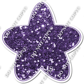 Rounded Sparkle Purple Star