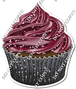 Chocolate Cupcake - Burgundy w/ Variants