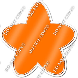 Rounded Flat Orange Star