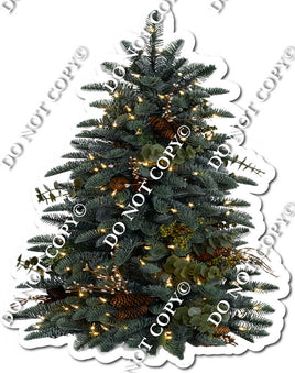 Christmas Tree with Pinecones w/ Variant