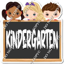w/ Kids Back to School - Kindergarten Preschool Grade w/ Variants