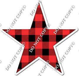 Red Plaid Star