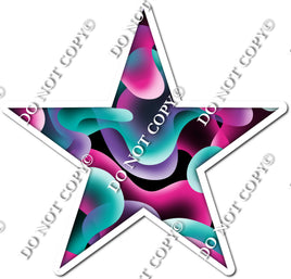 Lava Lamp - Pink, Teal, Purple Star