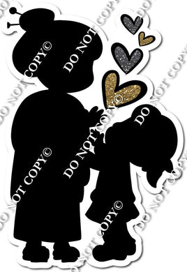 Grandma & Granddaughter Silhouette w/ Variants