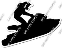 Jet Ski Girl Silhouette 3 w/ Variants