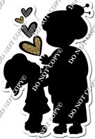 Grandma & Granddaughter Silhouette