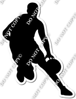 Basketball Player - Boy Dribble Silhouette w/ Variants