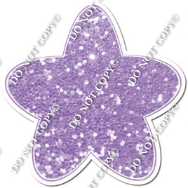 Rounded Sparkle Lavender Star