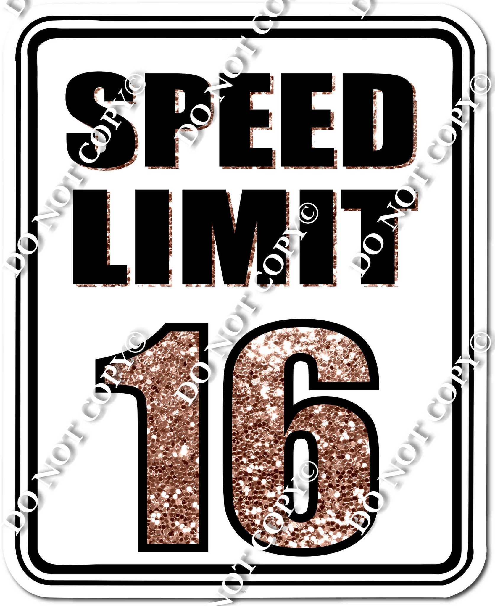 16 Speed Speed Limit 16| Sign Swag USA