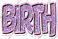 Baby Pink & Lavender BIRTH Statement w/ Variant
