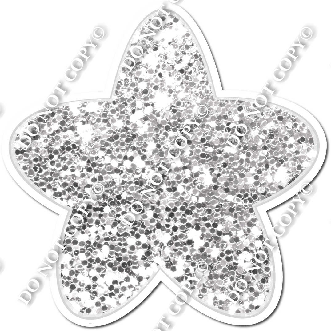 Rounded Sparkle Light Silver Star| Sign Swag USA