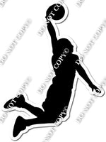 Basketball Player - Dunking Silhouette w/ Variants