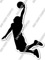 Basketball Player - Dunking Silhouette w/ Variants