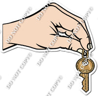 Hand Hold a House Key w/ Variants