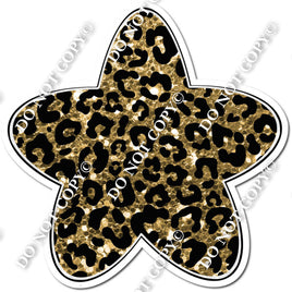 Rounded Gold Leopard Star