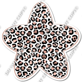 Rounded White Leopard Star
