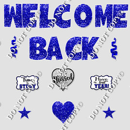 14 pc Blue Swift Welcome Back Theme0555