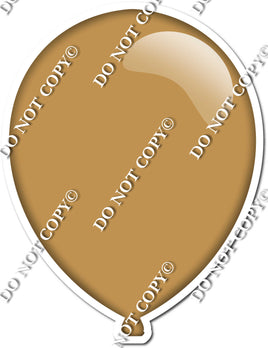 Flat - Gold Balloon - Style 1