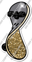 Gold Sparkle Skateboard w/ Variants