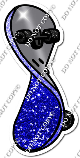 Blue Sparkle Skateboard w/ Variants